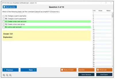 LPI 010-160 Linux Essentials Certificate Exam - version 1.6 Practice test exam simulator test engine exam Prep practice test questions answers Image 3