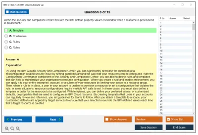 IBM C1000-142 IBM Cloud Advocate v2 Practice test exam simulator test engine exam Prep practice test questions answers Image 8