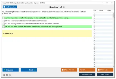 Netapp NS0-182 NetApp Certified Storage Installation Engineer - ONTAP Practice test exam simulator test engine exam Prep practice test questions answers Image 1