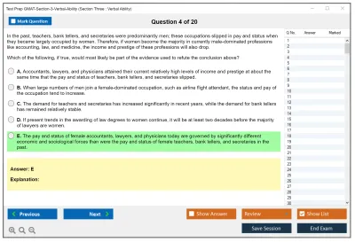 Test Prep GMAT-Section-3-Verbal-Ability Section Three : Verbal Ability Practice test exam simulator test engine exam Prep practice test questions answers Image 4