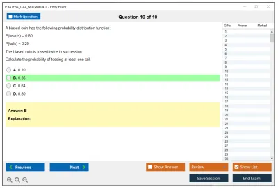 IFoA IFoA_CAA_M0 Module 0 - Entry Exam Practice test exam simulator test engine exam Prep practice test questions answers Image 10
