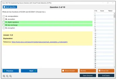 Cisco 300-730 Implementing Secure Solutions with Virtual Private Networks (SVPN) Practice test exam simulator test engine exam Prep practice test questions answers Image 3