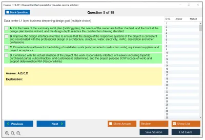 Huawei H19-321 Huawei Certified Pre-sales Specialist - Service Solution Practice test exam simulator test engine exam Prep practice test questions answers Image 5