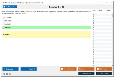 HP HPE6-A71 Aruba Certified Mobility Professional Exam Practice test exam simulator test engine exam Prep practice test questions answers Image 6