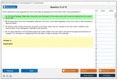 IBM C2010-570 IBM Maximo Asset Management V7.5 Implementation Practice test exam simulator test engine exam Prep practice test questions answers Image 13