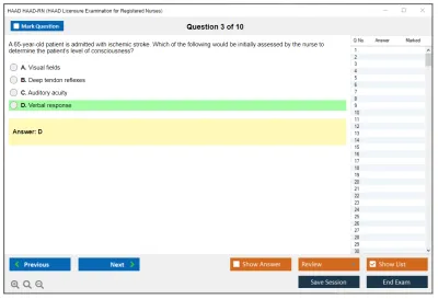 HAAD HAAD-RN HAAD Licensure Examination for Registered Nurses Practice test exam simulator test engine exam Prep practice test questions answers Image 3