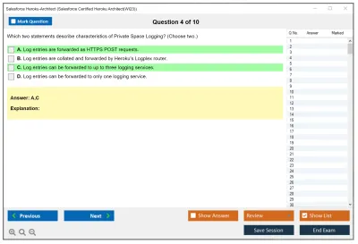 Salesforce Heroku-Architect Salesforce Certified Heroku Architect Practice test exam simulator test engine exam Prep practice test questions answers Image 4