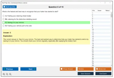 Test Prep CDL Commercial Drivers Licence Practice test exam simulator test engine exam Prep practice test questions answers Image 6