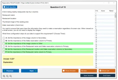 Pegasystems PEGAPCSA86V1 Pega Certified System Architect (PCSA) 86V1 Practice test exam simulator test engine exam Prep practice test questions answers Image 6