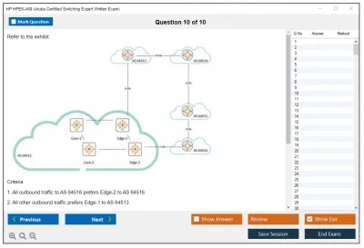 HP HPE6-A69 Aruba Certified Switching Expert Written Exam Practice test exam simulator test engine exam Prep practice test questions answers Image 10