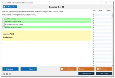 Huawei H11-811 HCNA-UC (Unified Communication) Practice test exam simulator test engine exam Prep practice test questions answers Image 5