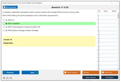 Amazon Web Services CLF-C02 AWS Certified Cloud Practitioner Practice test exam simulator test engine exam Prep practice test questions answers Image 11