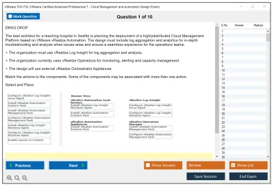VMware 3V0-732 VMware Certified Advanced Professional 7 - Cloud Management and Automation Design Exam Practice test exam simulator test engine exam Prep practice test questions answers Image 1