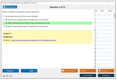 Dell DEA-3TT2 Associate - Data Protection and Management Version 2 Exam Practice test exam simulator test engine exam Prep practice test questions answers Image 3