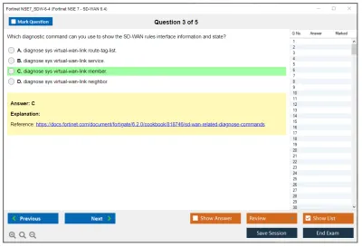Fortinet NSE7_SDW-7.0 Fortinet NSE 7 - SD-WAN 6.4 Practice test exam simulator test engine exam Prep practice test questions answers Image 3