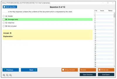 Infosys TFINTCBSCIXM1002 AS-TFINTCBSCIXM1002-T101-Web Fundamentals Practice test exam simulator test engine exam Prep practice test questions answers Image 9