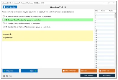 VMware 2V0-61.19 VMware Professional Workspace ONE Exam 2019 Practice test exam simulator test engine exam Prep practice test questions answers Image 7