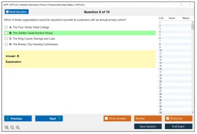 IAPP CIPP-US Certified Information Privacy Professional/United States (CIPP/US) Practice test exam simulator test engine exam Prep practice test questions answers Image 8