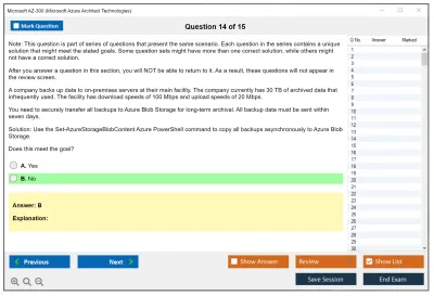 Microsoft AZ-300 Microsoft Azure Architect Technologies Practice test exam simulator test engine exam Prep practice test questions answers Image 14