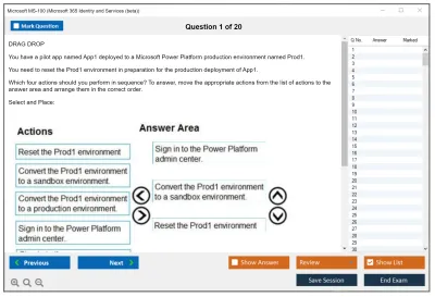 Microsoft MS-100 Microsoft 365 Identity and Services Practice test exam simulator test engine exam Prep practice test questions answers Image 1