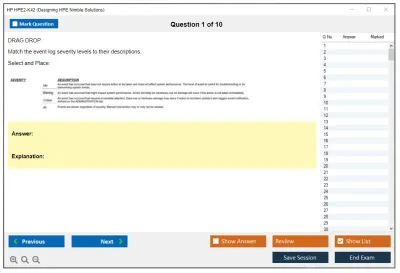 HP HPE2-K42 Designing HPE Nimble Solutions Practice test exam simulator test engine exam Prep practice test questions answers Image 1
