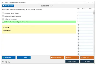Cisco 700-501 SMB Specialization for Engineers Practice test exam simulator test engine exam Prep practice test questions answers Image 9