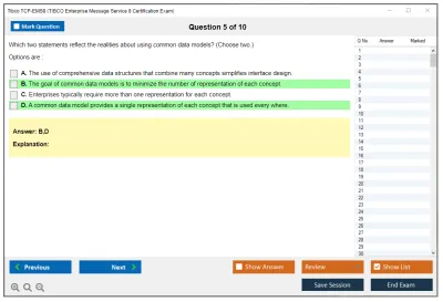 Tibco TCP-EMS8 TIBCO Enterprise Message Service 8 Certification Exam Practice test exam simulator test engine exam Prep practice test questions answers Image 5
