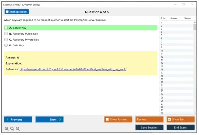 CyberArk CAU301 CyberArk Sentry Practice test exam simulator test engine exam Prep practice test questions answers Image 4