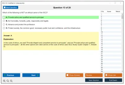 ISC2 CC Certified in Cybersecurity Practice test exam simulator test engine exam Prep practice test questions answers Image 13
