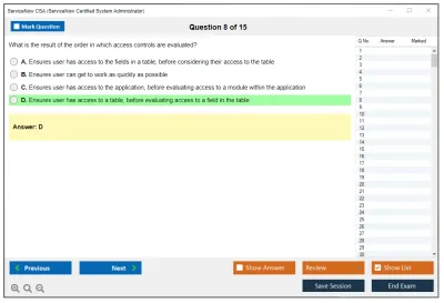 ServiceNow CSA ServiceNow Certified System Administrator Practice test exam simulator test engine exam Prep practice test questions answers Image 8
