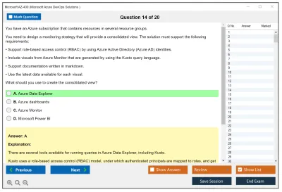 Microsoft AZ-400 Microsoft Azure DevOps Solutions Practice test exam simulator test engine exam Prep practice test questions answers Image 14