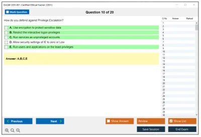 GAQM CEH-001 Certified Ethical Hacker (CEH) Practice test exam simulator test engine exam Prep practice test questions answers Image 10