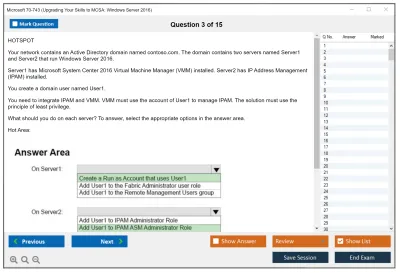Microsoft 70-743 Upgrading Your Skills to MCSA: Windows Server 2016 Practice test exam simulator test engine exam Prep practice test questions answers Image 3