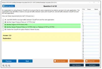 Amazon AWS AWS-Certified-Developer-Associate-DVA-C01 AWS Certified Developer Associate (DVA-C01) Practice test exam simulator test engine exam Prep practice test questions answers Image 9