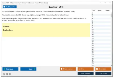 Microsoft DP-300 Administering Relational Databases on Microsoft Azure Practice test exam simulator test engine exam Prep practice test questions answers Image 1
