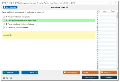SAP C_TSCM42_67 SAP Certified Application Associate - Production Planning &amp; Manufacturing with SAP ERP 6.0 EHP7 Practice test exam simulator test engine exam Prep practice test questions answers Image 10