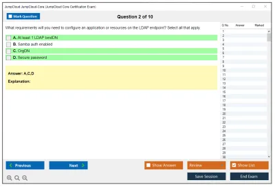 JumpCloud JumpCloud-Core JumpCloud Core Certification Exam Practice test exam simulator test engine exam Prep practice test questions answers Image 2