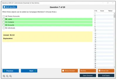 Salesforce ADM-201 Salesforce Certified Administrator Practice test exam simulator test engine exam Prep practice test questions answers Image 7