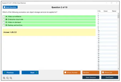 Huawei H13-811 HCNA Cloud Service Practice test exam simulator test engine exam Prep practice test questions answers Image 2