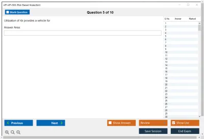 API API-580 Risk Based Inspection Professional Practice test exam simulator test engine exam Prep practice test questions answers Image 5
