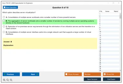 Cisco 700-501 SMB Specialization for Engineers Practice test exam simulator test engine exam Prep practice test questions answers Image 8