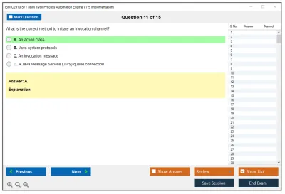 IBM C2010-571 IBM Tivoli Process Automation Engine V7.5 Implementation Practice test exam simulator test engine exam Prep practice test questions answers Image 11