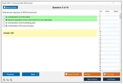 Juniper JN0-211 Cloud-Associate (JNCIA-Cloud) Practice test exam simulator test engine exam Prep practice test questions answers Image 5