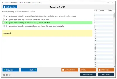CrowdStrike CCFA-200 CrowdStrike Certified Falcon Administrator Practice test exam simulator test engine exam Prep practice test questions answers Image 8