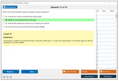 Test Prep CDL Commercial Drivers Licence Practice test exam simulator test engine exam Prep practice test questions answers Image 11