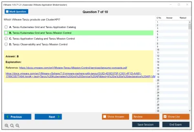 VMware 1V0-71.21 Associate VMware Application Modernization Practice test exam simulator test engine exam Prep practice test questions answers Image 7