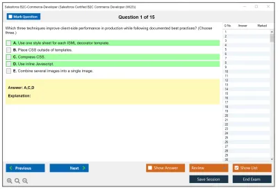 Salesforce B2C-Commerce-Developer Salesforce Certified B2C Commerce Developer Practice test exam simulator test engine exam Prep practice test questions answers Image 1
