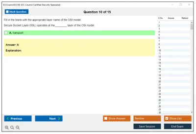 ECCouncil ECSS EC-Council Certified Security Specialist (ECSS) v10 Practice test exam simulator test engine exam Prep practice test questions answers Image 10