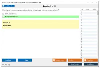 PECB ISO-22301-Lead-Auditor PECB Certified ISO 22301 Lead Auditor Exam Practice test exam simulator test engine exam Prep practice test questions answers Image 9
