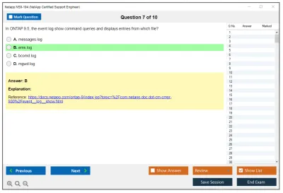 Netapp NS0-194 NetApp Certified Support Engineer (NCSE) Practice test exam simulator test engine exam Prep practice test questions answers Image 7